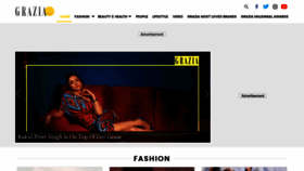 What Grazia.co.in website looked like in 2022 (1 year ago)