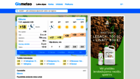 What Gismeteo.lv website looked like in 2022 (1 year ago)