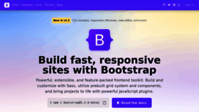 What Getbootstrap.com website looked like in 2022 (1 year ago)