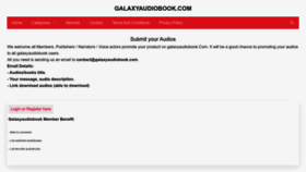 What Galaxyaudiobook.com website looked like in 2022 (1 year ago)