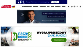 What Gazetalubuska.pl website looked like in 2022 (1 year ago)