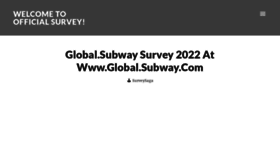 What Global-subway.com website looked like in 2022 (1 year ago)
