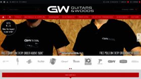 What Guitarsandwoods.com website looked like in 2022 (1 year ago)