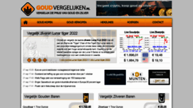 What Goudvergelijken.nl website looked like in 2022 (1 year ago)