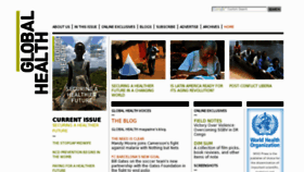 What Globalhealthmagazine.com website looked like in 2011 (12 years ago)