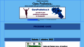What Garapodistica.it website looked like in 2022 (1 year ago)