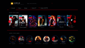 What Goflix.io website looked like in 2022 (1 year ago)