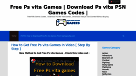 What Gamepsvita.com website looked like in 2022 (1 year ago)