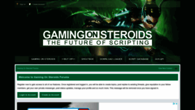 What Gamingonsteroids.com website looked like in 2022 (1 year ago)