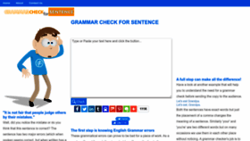 What Grammarcheckforsentence.com website looked like in 2022 (1 year ago)