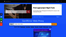 What Genmirror.com website looked like in 2022 (1 year ago)