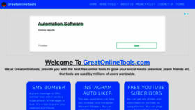 What Greatonlinetools.com website looked like in 2022 (1 year ago)