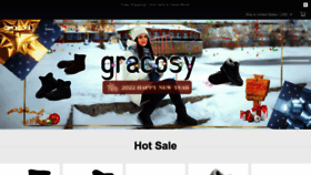 What Gracosy.com website looked like in 2022 (1 year ago)