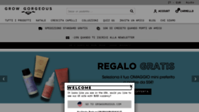 What Growgorgeous.it website looked like in 2022 (2 years ago)