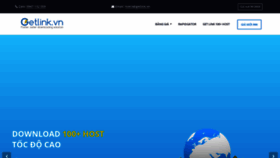 What Getlink.vn website looked like in 2022 (1 year ago)