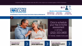 What Georgetownhomecare.com website looked like in 2022 (1 year ago)