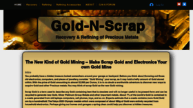 What Goldnscrap.com website looked like in 2022 (1 year ago)