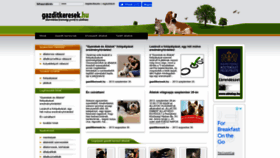What Gazditkeresek.hu website looked like in 2022 (1 year ago)