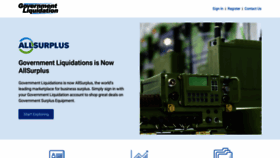 What Govliquidation.com website looked like in 2022 (1 year ago)