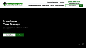 What Garageexperts.com website looked like in 2022 (1 year ago)