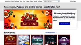 What Games.washingtonpost.com website looked like in 2022 (1 year ago)