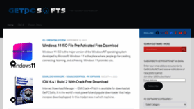 What Getpcsofts.net website looked like in 2022 (1 year ago)