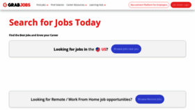 What Grabjobs.co website looked like in 2022 (1 year ago)