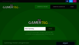What Gamertag.net website looked like in 2022 (1 year ago)
