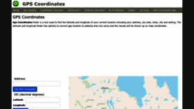 What Gps-coordinates.org website looked like in 2022 (1 year ago)