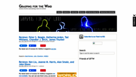 What Graspingforthewind.com website looked like in 2022 (1 year ago)