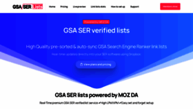 What Gsaserlists.com website looked like in 2022 (1 year ago)