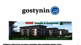 What Gostynin24.pl website looked like in 2022 (1 year ago)