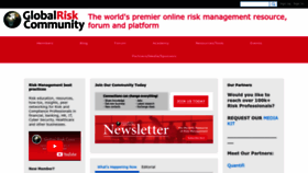 What Globalriskcommunity.com website looked like in 2022 (1 year ago)