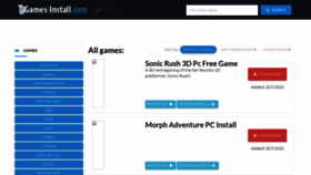 What Games-install.com website looked like in 2022 (1 year ago)