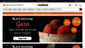 What Garnius.no website looked like in 2022 (1 year ago)