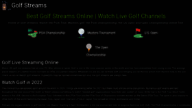 What Golfstreams.me website looked like in 2022 (1 year ago)