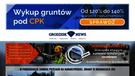 What Grodzisknews.pl website looked like in 2022 (1 year ago)