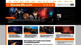 What Gameblast.com.br website looked like in 2022 (1 year ago)