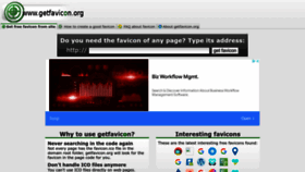What Getfavicon.org website looked like in 2022 (1 year ago)