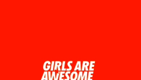 What Girlsareawesome.com website looked like in 2022 (1 year ago)