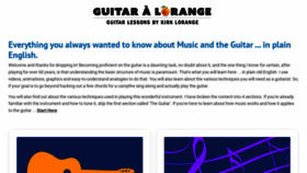 What Guitarforbeginners.com website looked like in 2022 (1 year ago)