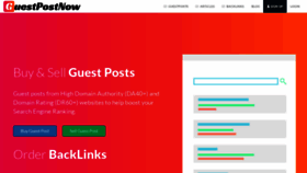 What Guestpostnow.com website looked like in 2022 (1 year ago)