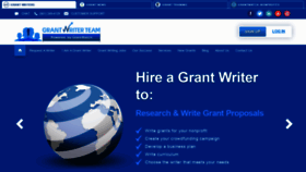 What Grantwriterteam.com website looked like in 2022 (1 year ago)