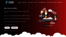 What Gudangsosmed.com website looked like in 2022 (1 year ago)