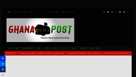 What Ghananewspost.com website looked like in 2022 (1 year ago)