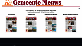 What Gemeentenieuwsonline.nl website looked like in 2022 (1 year ago)
