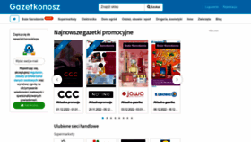 What Gazetkonosz.pl website looked like in 2022 (1 year ago)