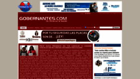 What Gobernantes.com website looked like in 2022 (1 year ago)