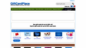 What Giftcardplace.com website looked like in 2022 (1 year ago)