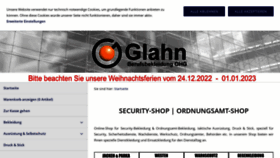 What Glahn-berufsbekleidung.de website looked like in 2022 (1 year ago)